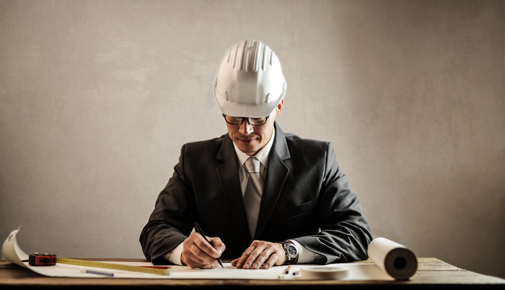 man writing